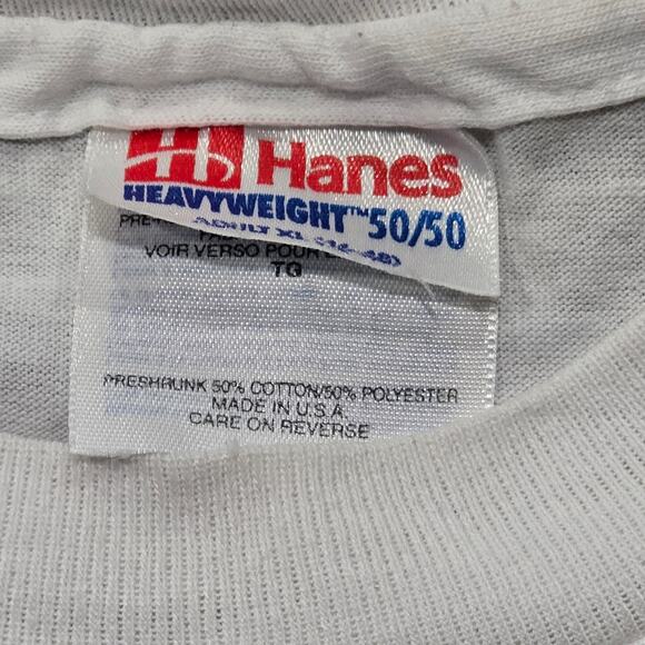 Vintage 90's Pink Rose Flower Nature Art Short Sleeve Tee Shirt T-Shirt - Picture 4 of 10